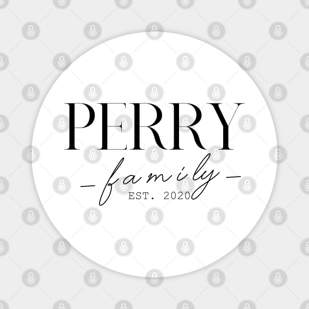 Perry Family EST. 2020, Surname, Perry Magnet by ProvidenciaryArtist